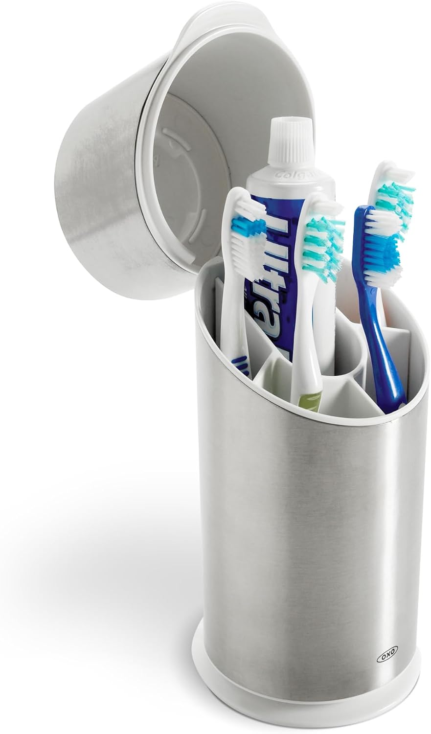 OXO Good Grips Bathroom Toothbrush Holder Set - Stainless Steel
