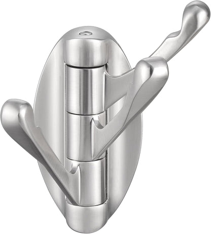 Angle Simple Bathroom Towel Hook Swivel, Robe Coat Hanger, Brushed Nickel