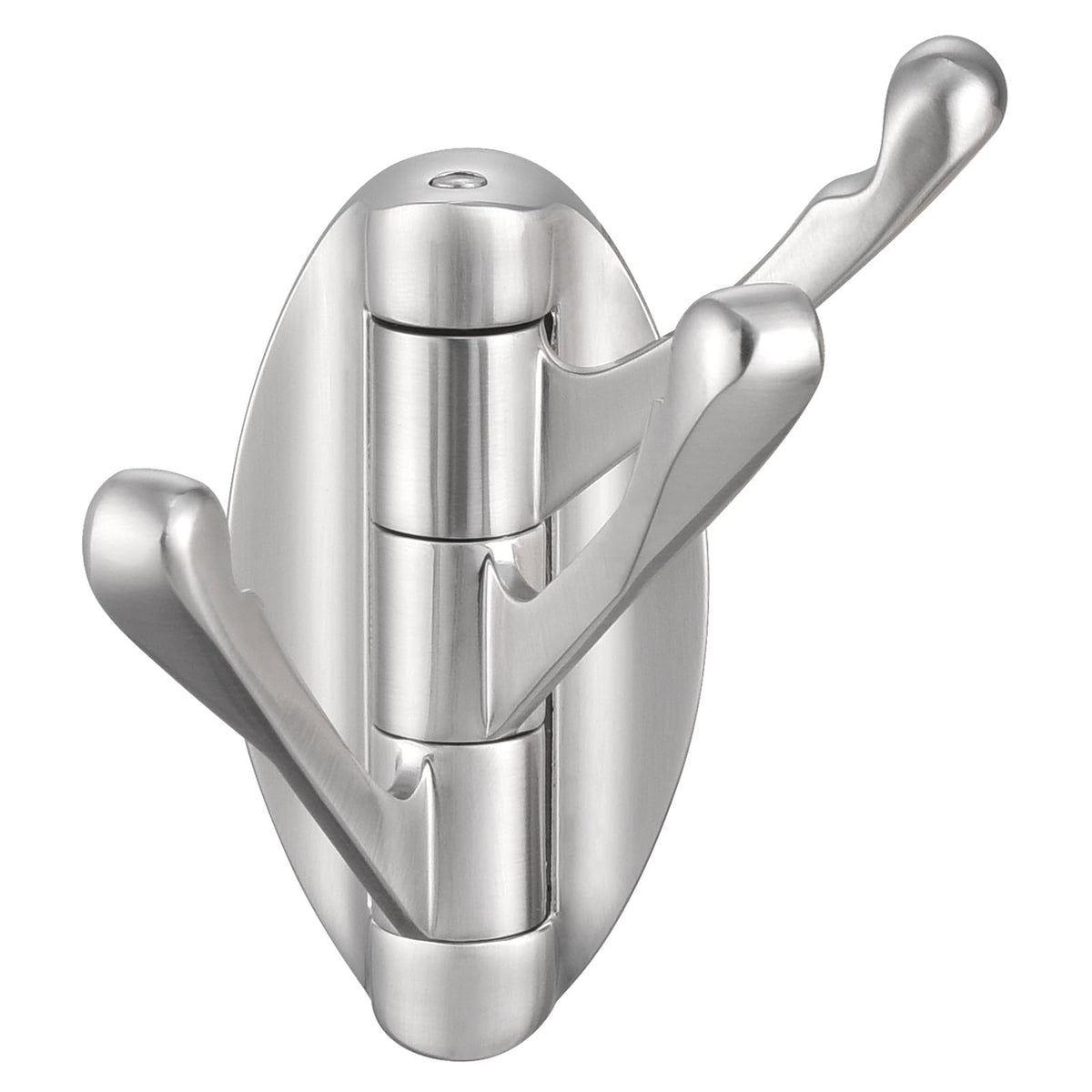 Angle Simple Bathroom Towel Hook Swivel, Robe Coat Hanger, Brushed Nickel
