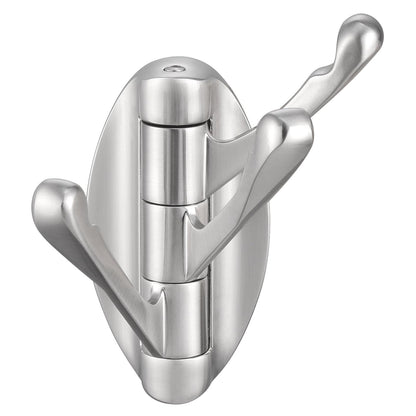 Angle Simple Bathroom Towel Hook Swivel, Robe Coat Hanger, Brushed Nickel