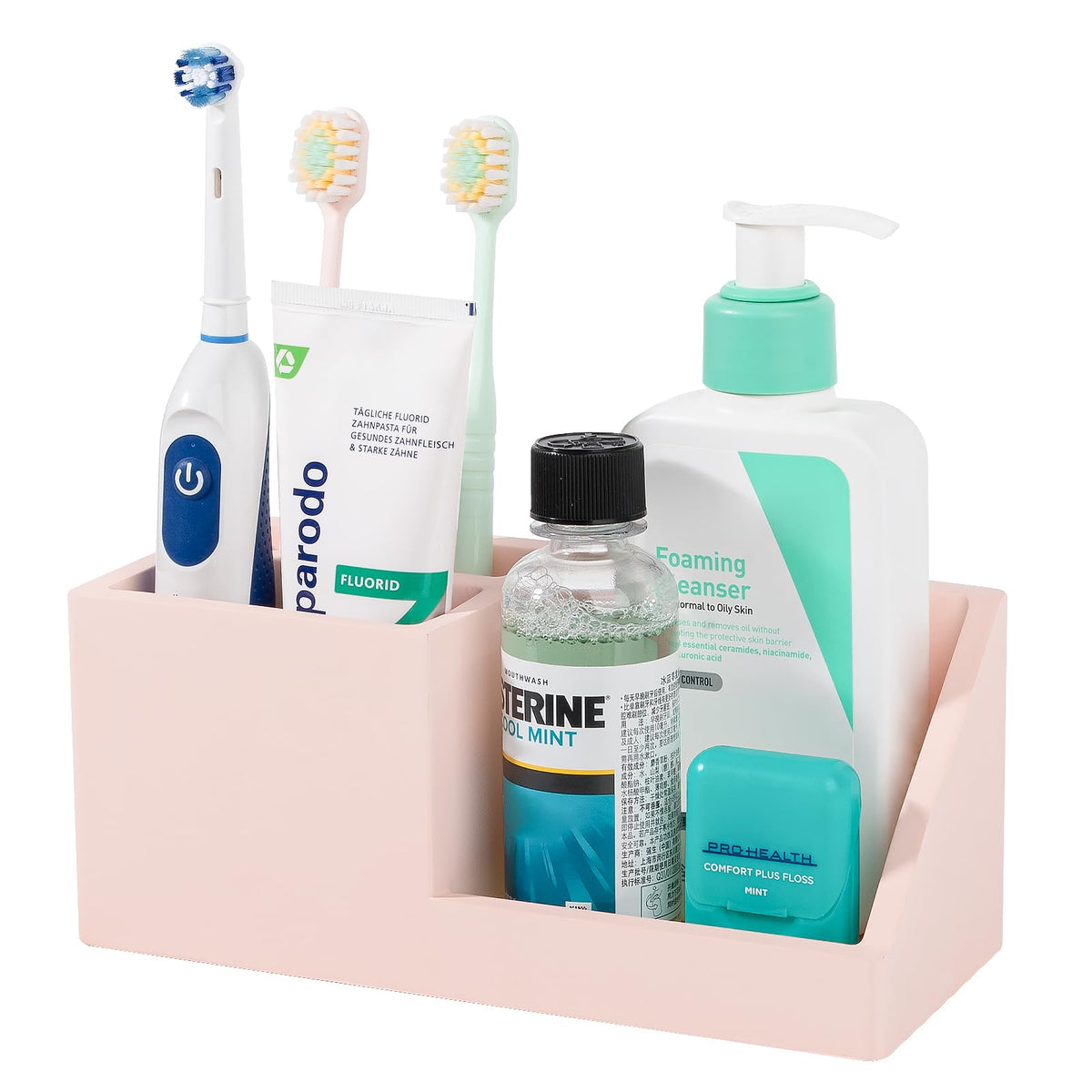 Diatomite Toothbrush Holder Toothpaste Organizer, White