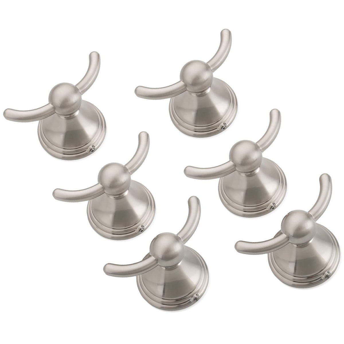 FILTA Bathroom Towel Hooks, Champagne Bronze Robe & Towel Hooks for Wall Mounted, Traditional Towel and Robe Hooks for Hanging Towels, Bath Towel Holder for Shower(2 Pack)