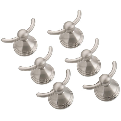 FILTA Bathroom Towel Hooks, Champagne Bronze Robe & Towel Hooks for Wall Mounted, Traditional Towel and Robe Hooks for Hanging Towels, Bath Towel Holder for Shower(2 Pack)