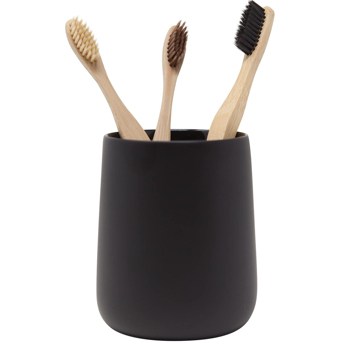Yew Design Matte White Bathroom Toothbrush Holder Cup - Round