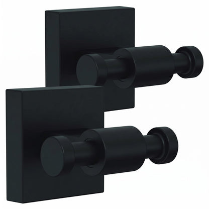 Franklin Brass Maxted (1-Pack) Towel Hooks Matte Black Bathroom Hooks Wall Mounted for Robes & Towels 2-Prong Hand Towel Hook Holder Kitchen, Bath, Bathroom Accessories MAX35-FB