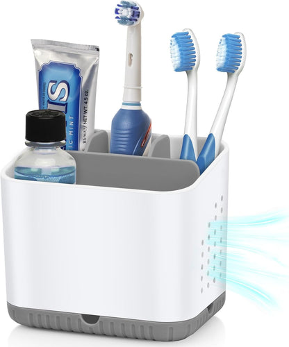 Toothbrush Holders for Bathrooms, Kids Electric Toothbrush Organizer (Grey)