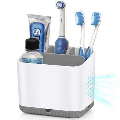 Toothbrush Holders for Bathrooms, Kids Electric Toothbrush Organizer (Grey)