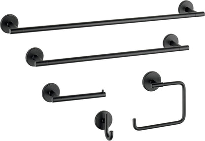 Delta Single Towel Hook for Bathroom or Kitchen| Matte Black | Trinsic Accessories