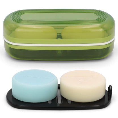 AIMAIAIMAI 3-Pack Silicone Soap Dish Set – Bar Soap Holder with Self-Draining Design, Easy-Clean Tray for Shower, Bathroom, Kitchen, and Tub (Gray)