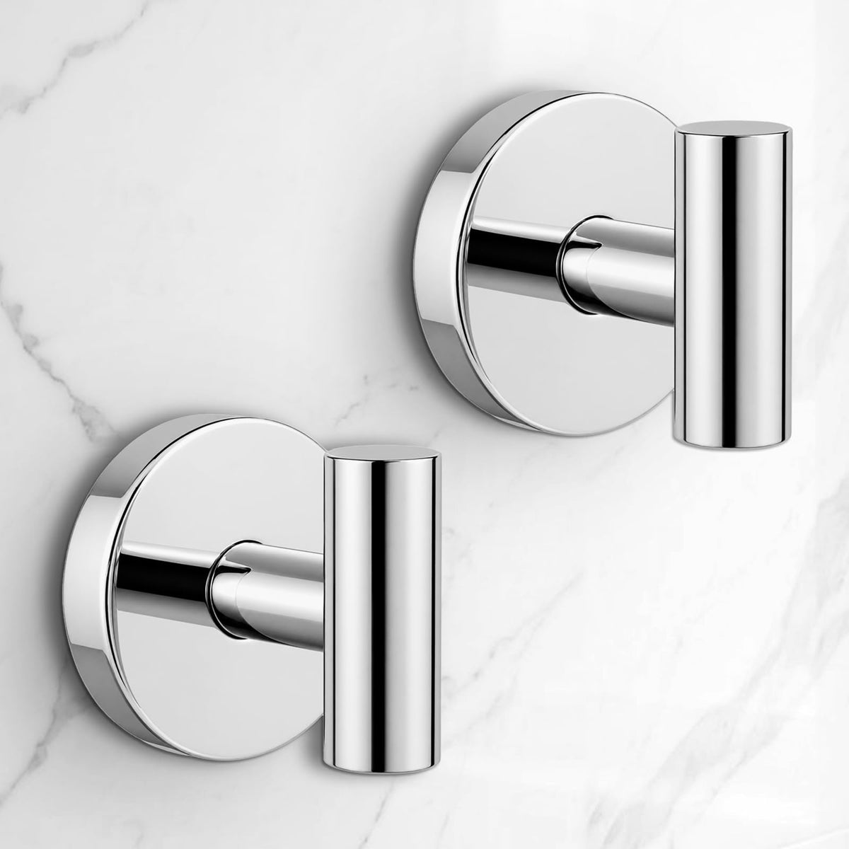 Heavy Duty Suction Cup Hooks for Glass Window,Tile,Mirror,Removable Shower Hooks for Inside Shower,Metal Towel Hooks for Bathroom,4 Pack(Black)