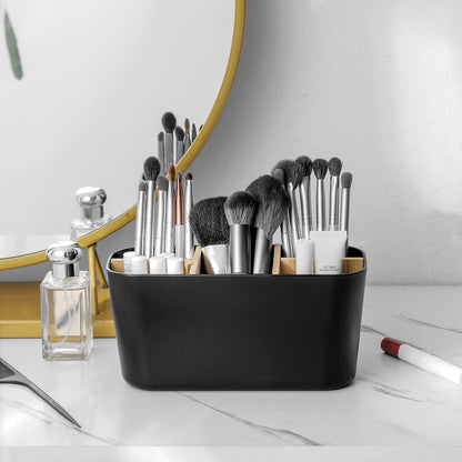 Toothbrush Holders Electric Tooth Brush and Toothpaste Organizer, Black