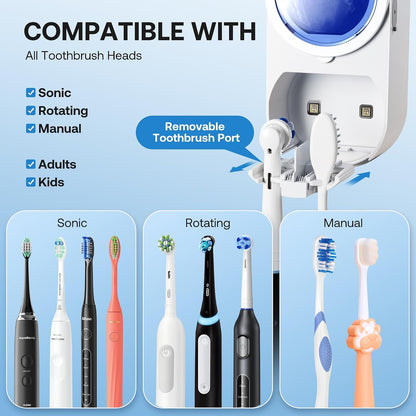 Bitvae Upgraded Tooth Brush Holder for Bathroom 2.0 Infrared Sensing