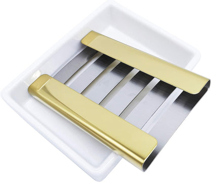 Ceramic Soap Dish, Bar Soap Holder for Shower, Bathroom Soap Dishes