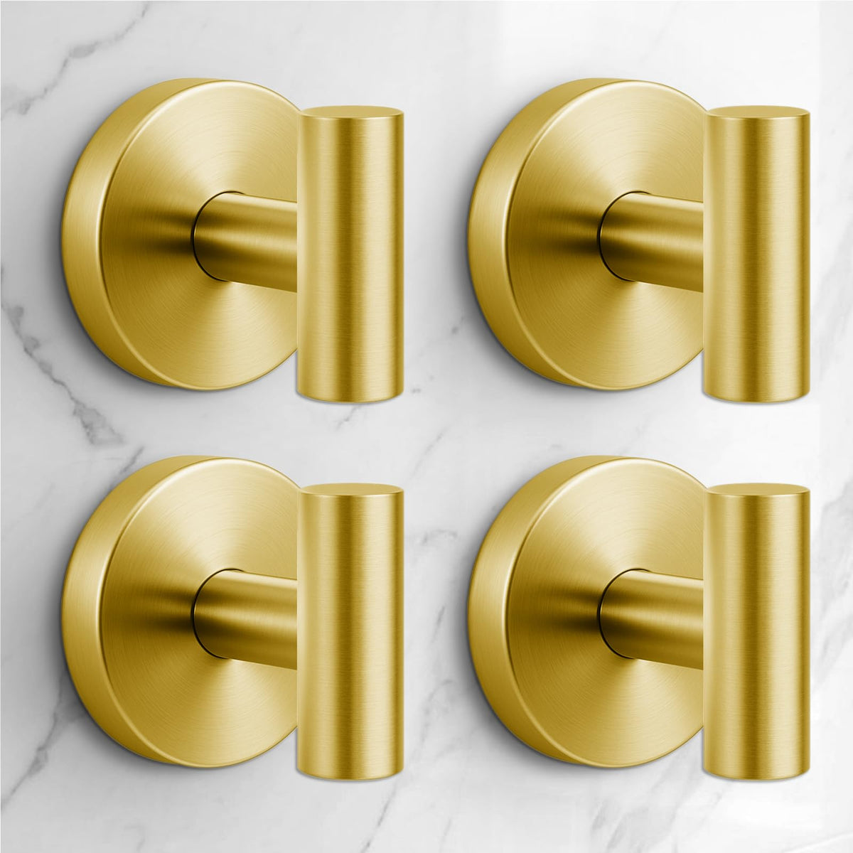 Heavy Duty Suction Cup Hooks for Glass Window,Tile,Mirror,Removable Shower Hooks for Inside Shower,Metal Towel Hooks for Bathroom,4 Pack(Black)