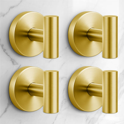 Heavy Duty Suction Cup Hooks for Glass Window,Tile,Mirror,Removable Shower Hooks for Inside Shower,Metal Towel Hooks for Bathroom,4 Pack(Black)