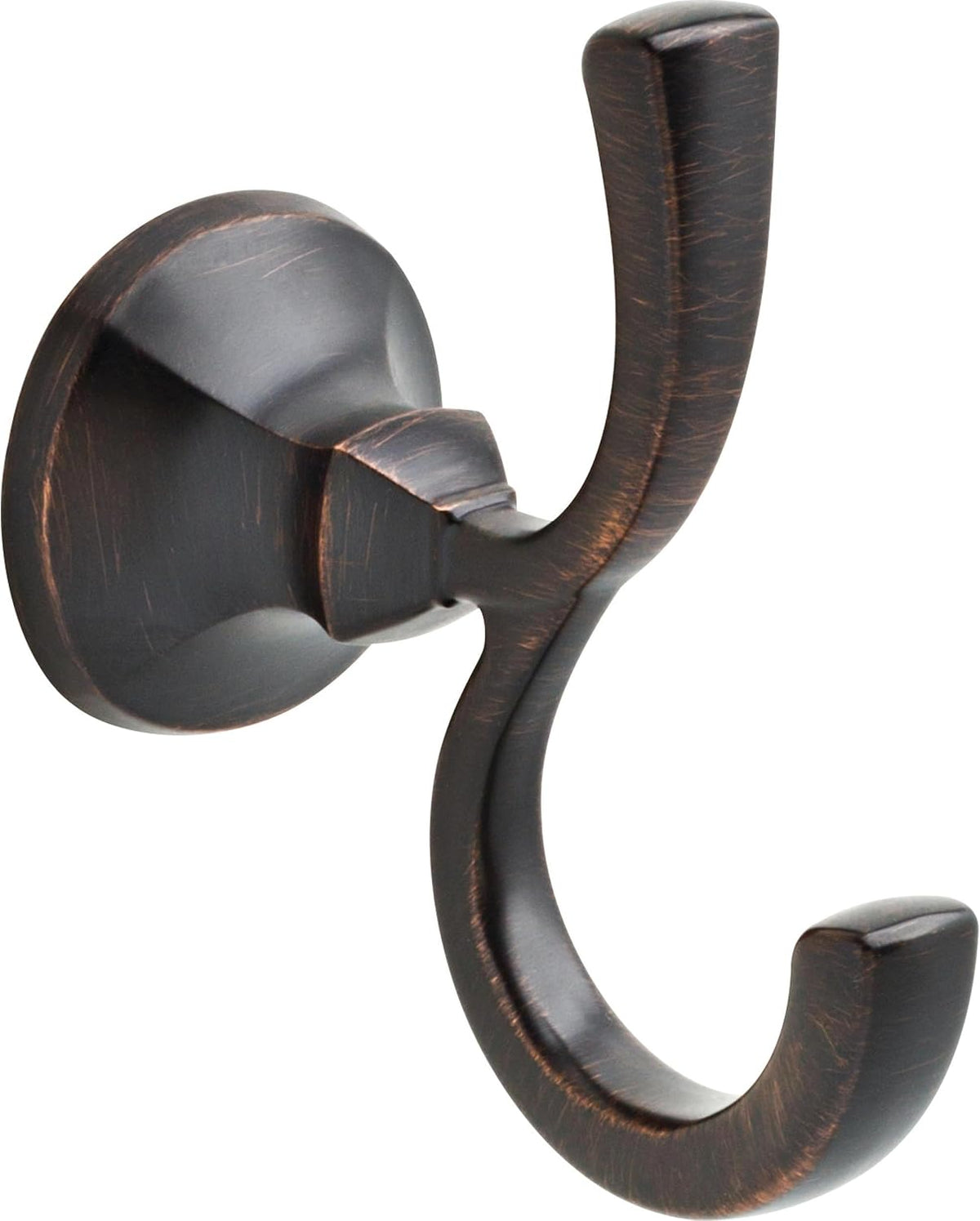 DELTA FAUCET Rubber Limited 76435-RB Ashlyn Double Towel Hook Bath Hardware Accessory in Venetian Bronze