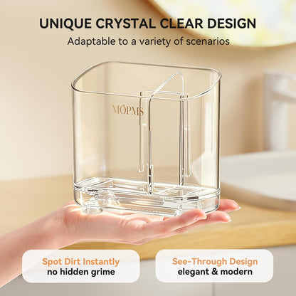 MOPMS Toothbrush Holders with Drainage for Bathrooms Countertop Organizer