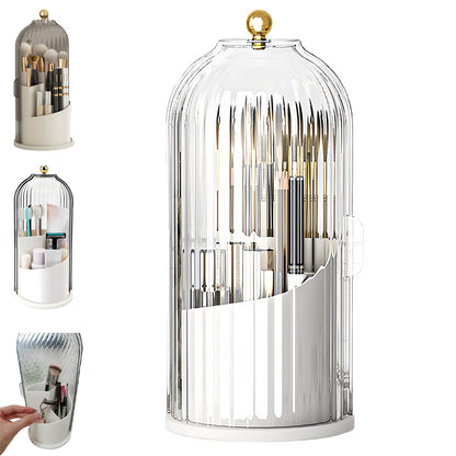 Concealed Toothbrush Holder, Rotating Bathroom Organizer Countertop