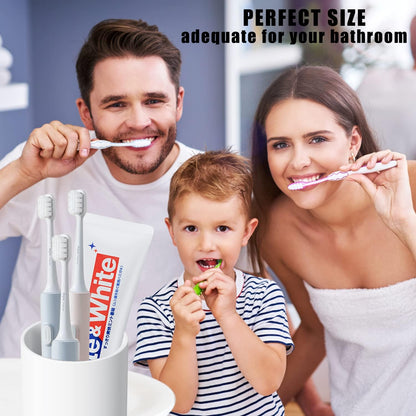 Bathroom Tumbler Cup 10.5oz Reusable Unbreakable Toothbrush Cup 300ml Mouthwash Cups Plastic Easy to Clean Bathroom Cup Toothbrush Holder Adequate for Your Bathroom (PP, white2)