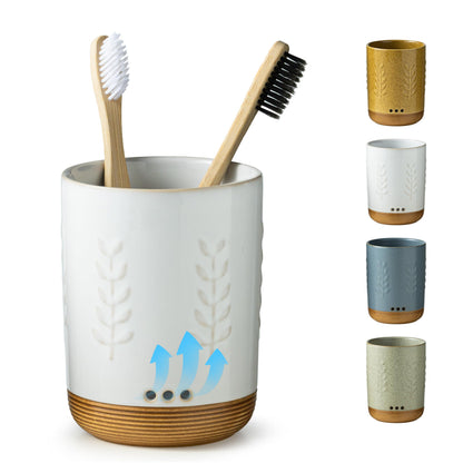 LYEOBOH Ceramic Toothbrush Holder, Toothbrush Storage,Tooth Brush Holders