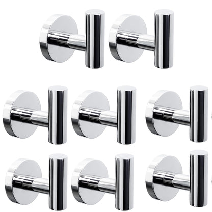 Towel Hooks Bathroom Coat Robe Hook Stainless Steel Heavy Duty Door Hanger Towel Robe Clothes Cabinet Wall for Bathroom Bedroom Kitchen Hotel Pool 4 Packs (Gold)