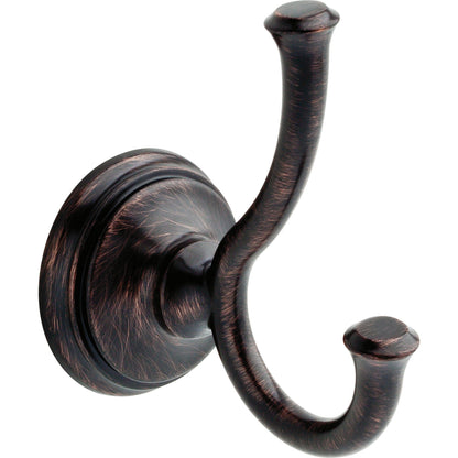 Delta Double Towel Hook for Bathroom or Kitchen| Polished Chrome | Cassidy Accessories