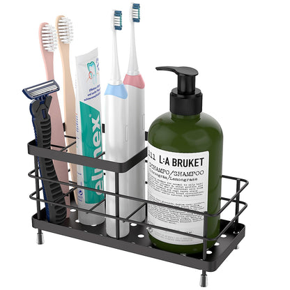 Luxspire Toothbrush Holders for Bathroom, Stainless Steel, 2 Slots, Silver