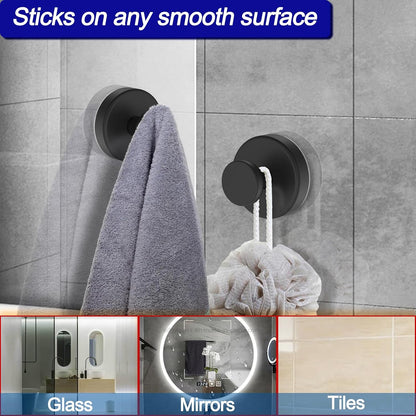 Bntuk Suction Cup Hooks for Shower, Removable Towel Hooks for Bathroom